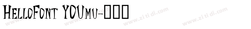 HelloFont YOUmu字体转换